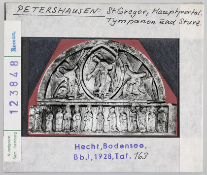 Vorschaubild Petershausen, St. Gregor: Hauptportal, Tympanon und Sturz Diasammlung